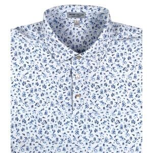 Peter Millar Summer Comfort Western Rodeo Bull Rider Polo L Glenmoor C Club 2023